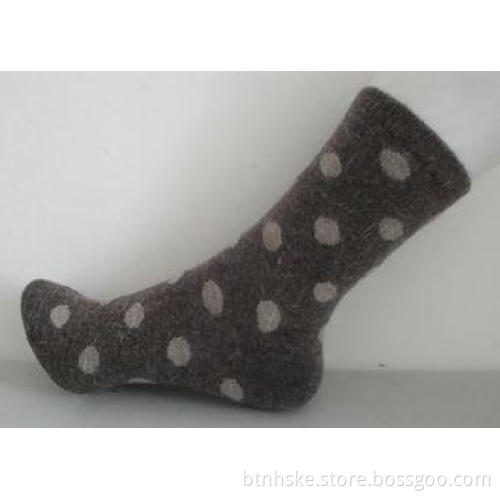 Multi Colour Acrylic Womens Wool Socks With Dots With Custo